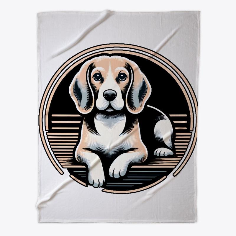 Beagle Eleganz im Art-Deco-Stil